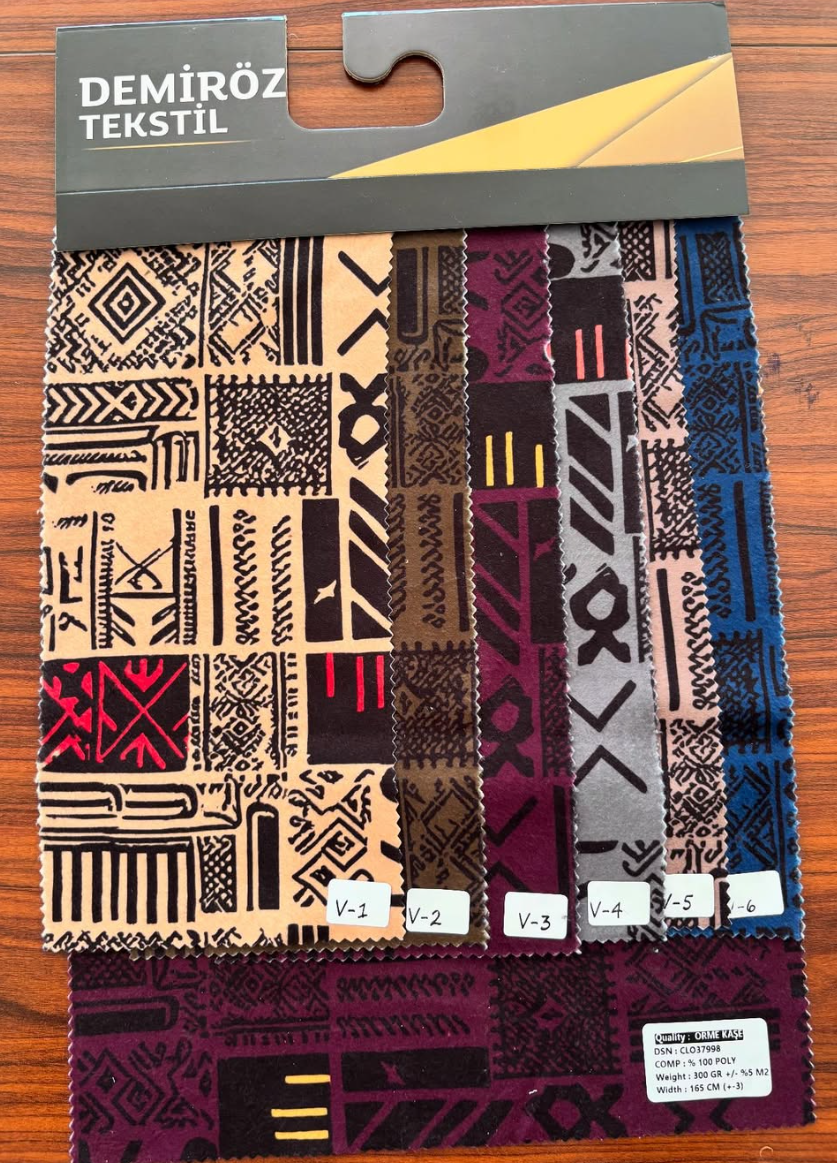 Demiröz Tekstil Etnik Desenli Kumaş