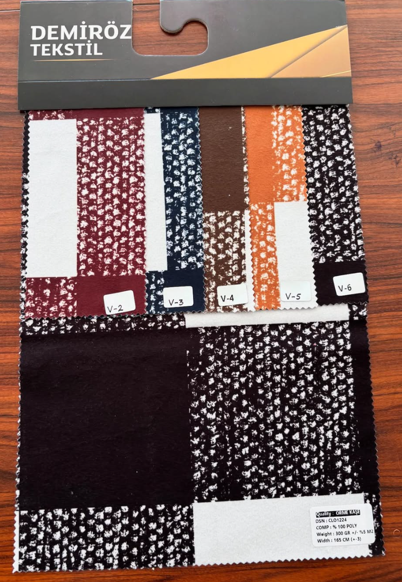 Demiröz Tekstil Geometrik Desenli Kumaş
